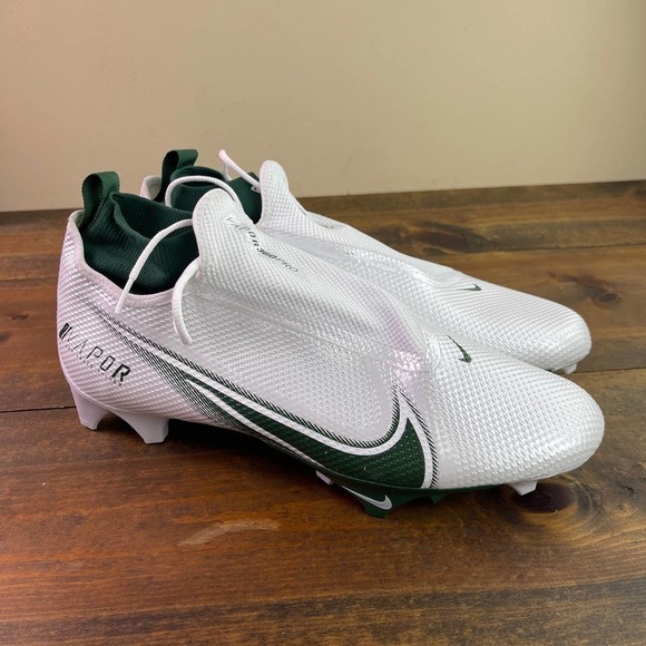 Nike Vapor Edge Pro 360 P Football Cleats White Green Men\'s 13 CV6345-103 Tulane